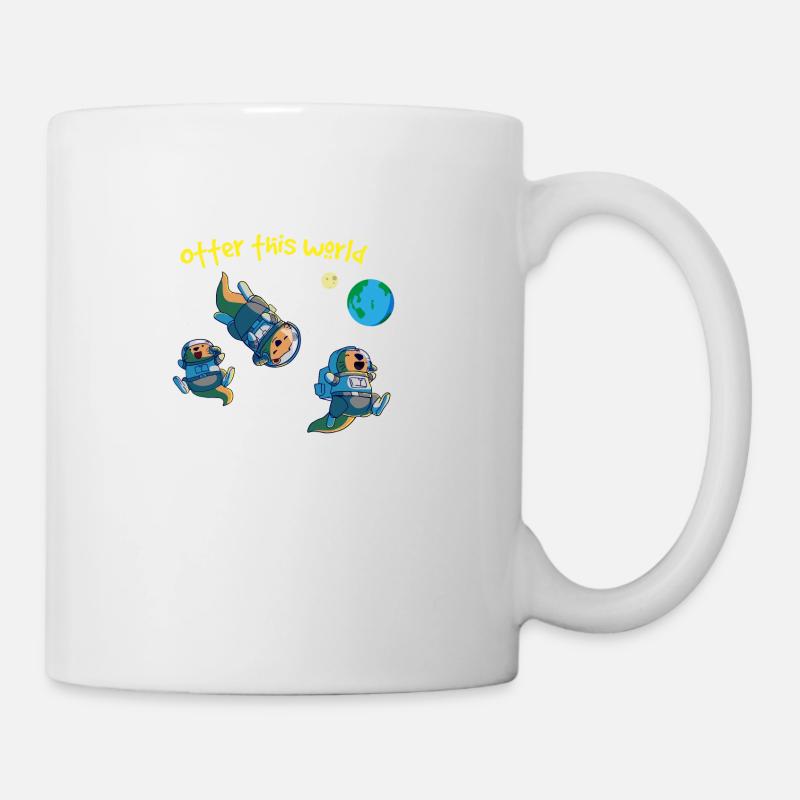 Otter Space Animals Sweet Joy Gift - Mug - white