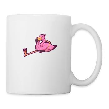 Cadeau de maîtres de zoo oiseau Flamingo - Mug blanc - blanc - Droite