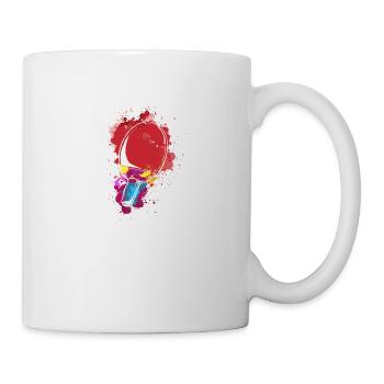 Cadeau de tennis de table Bat Art Colors - Mug blanc - blanc - Droite