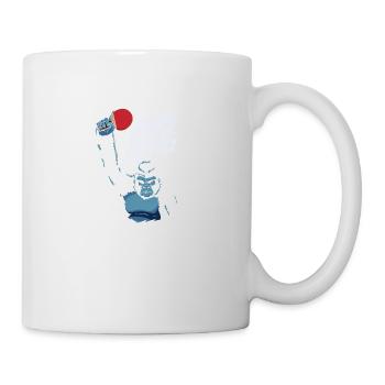 King Pong Tischtennis Gorilla Kong Geschenk - Tasse - Weiß - Rechts