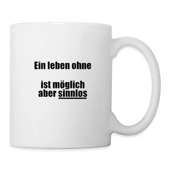 Ein Leben ohne CAMPING Geschenk Geschenkidee - Tasse - Weiß - Rechts