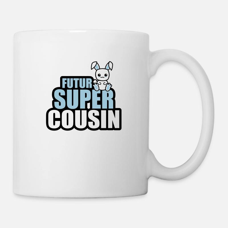futur super cousin - Mug blanc - blanc