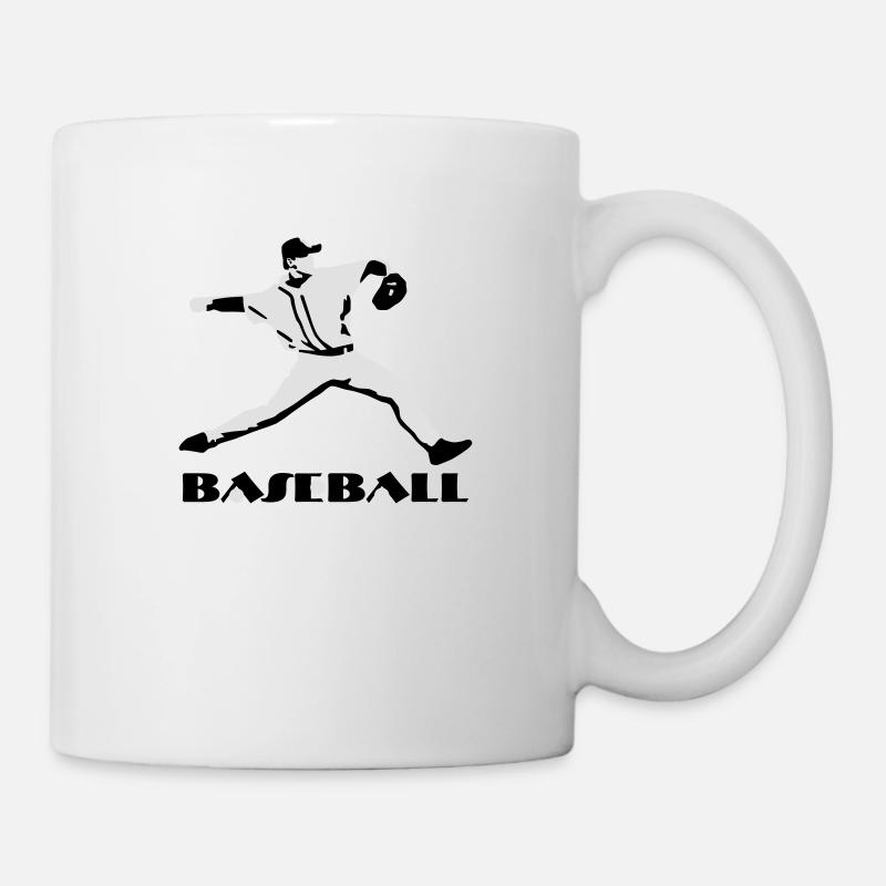 Baseball, Baseball Player - Mug blanc - blanc