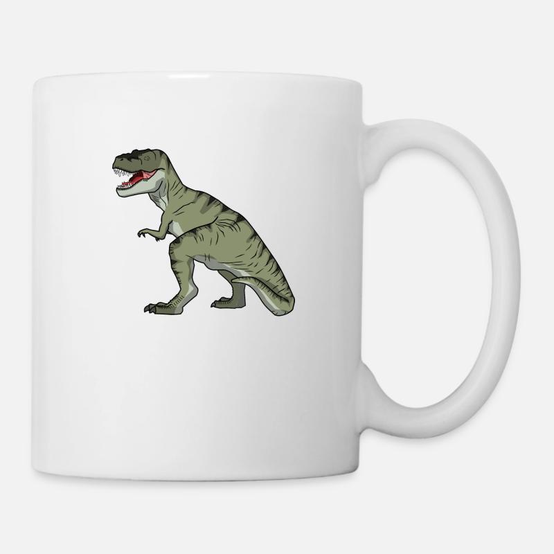 Cadeau de dinosaure T rex pour enfants - Mug blanc - blanc