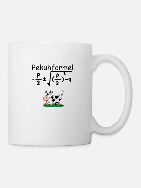 pq kuh formel - Tasse - Weiß