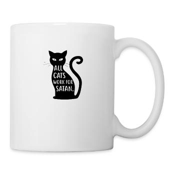 black cat - Mug - white - Right