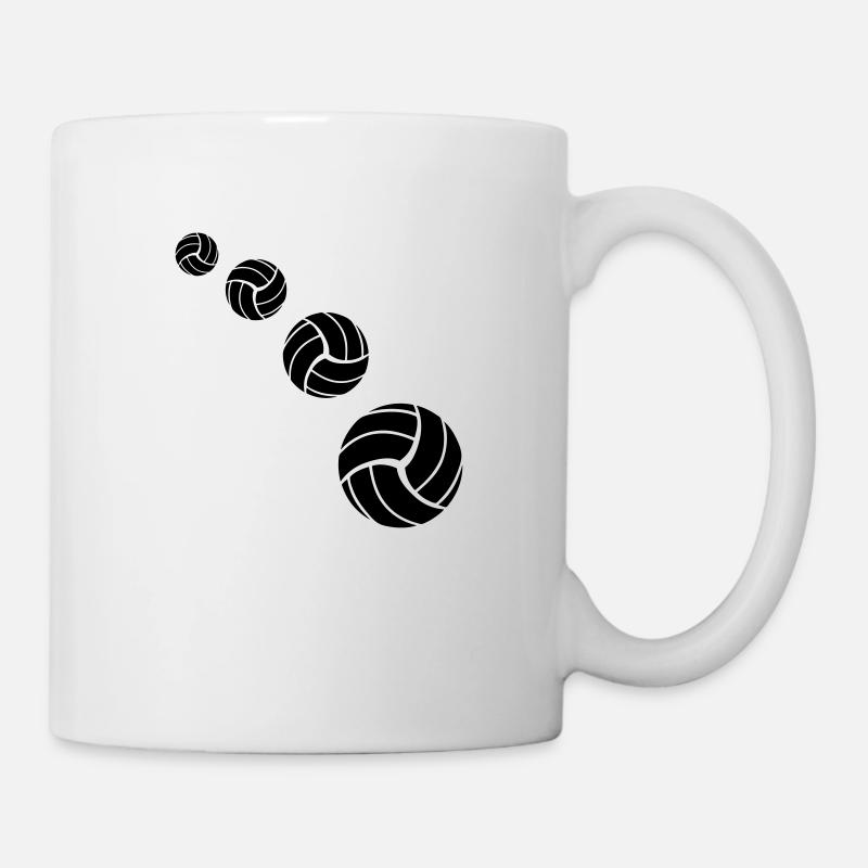 Volleyball Pattern - Tasse - Weiß