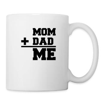 Mom Dad Me - Mug blanc - blanc - Droite