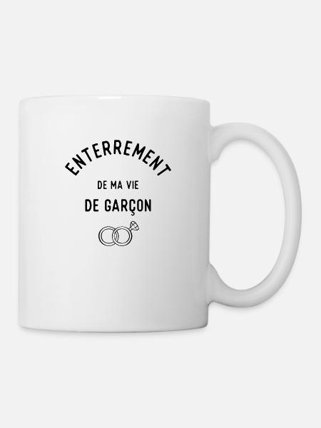 Vie de garçon evg mariage - Mug blanc - blanc