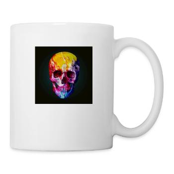Skull, colorful, skull - Mug - white - Right