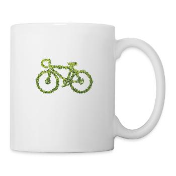 Roue de vélo durable Go Green Bike Bike Gift - Mug blanc - blanc - Droite
