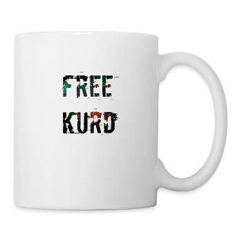 FREE KURD - Tasse - Weiß - Rechts