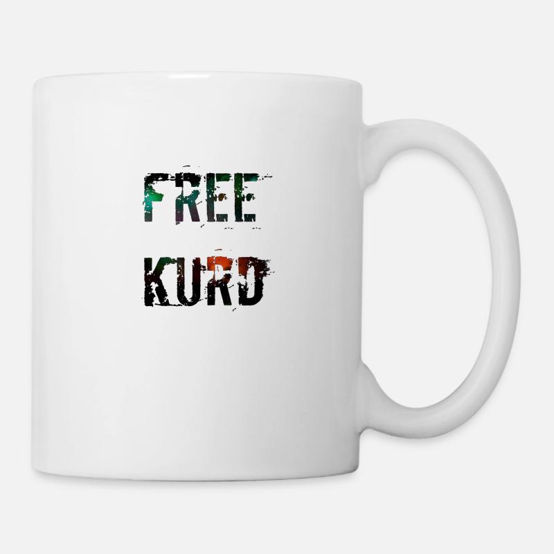 FREE KURD - Tasse - Weiß