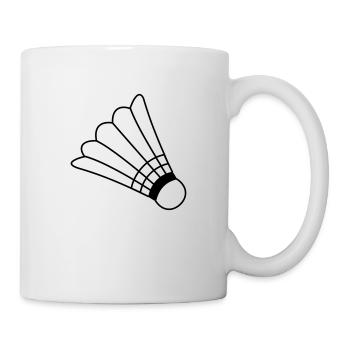 Badminton - Tasse - Weiß - Rechts