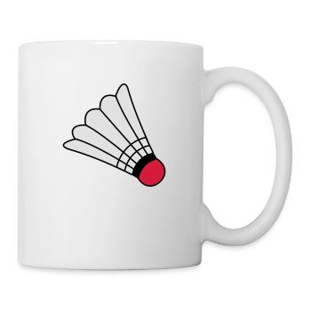 Badminton - Tasse - Weiß - Rechts