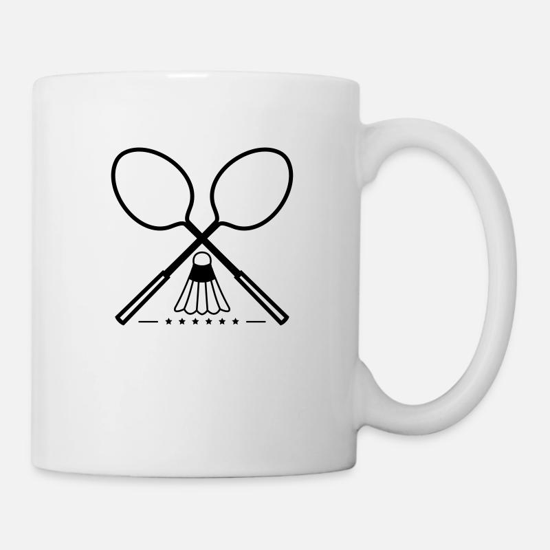 Vector Badminton Sport Design - Mug - white