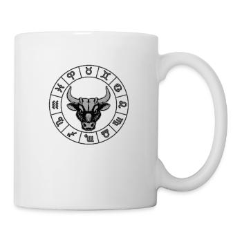 Taurus Signe du zodiaque Taureau - Mug blanc - blanc - Droite