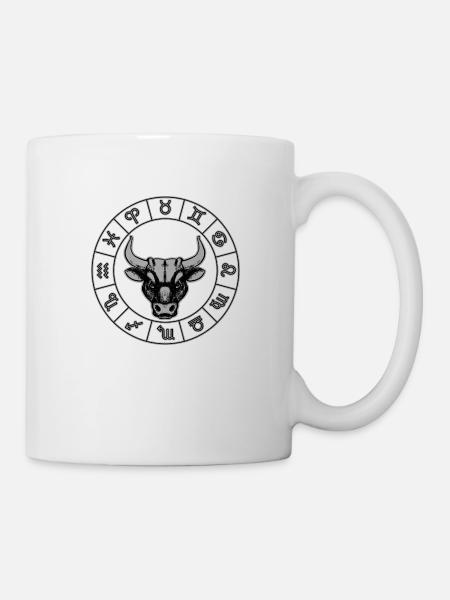 Taurus Sternzeichen Stier - Tasse - Weiß