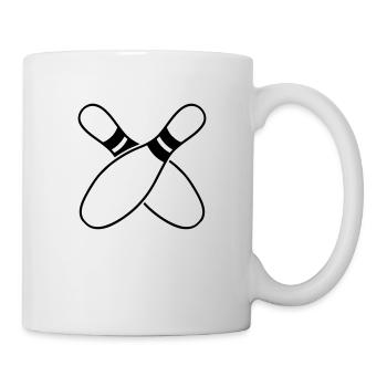 2 Bowling Pins - Mug - white - Right