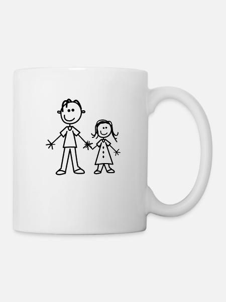 brothers and sisters - Mug - white