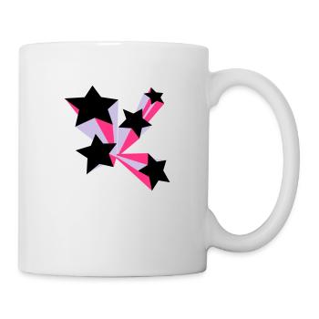 Sterne 3D - Tasse - Weiß - Rechts