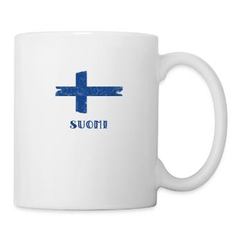 Finnland, Suomi - Tasse - Weiß - Rechts