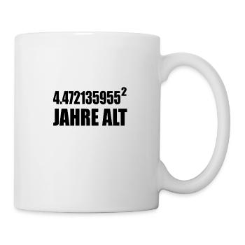 20 years old mathematician gift - Mug - white - Right