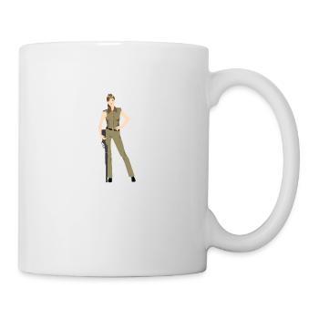 Moon Light Patrol Rifle Soldier Pin-Up US Gift - Mug - white - Right