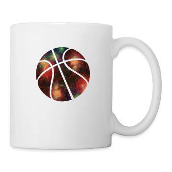 basketball galaxy - Tasse - Weiß - Rechts