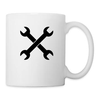 2 Wrench Logo Design - Mug - white - Right