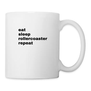 eat. sleep. rollercoaster. repeat - Mug - white - Right