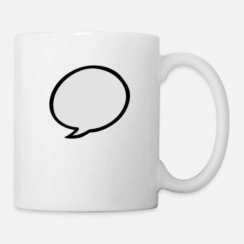 Sprechblase - Tasse - Weiß
