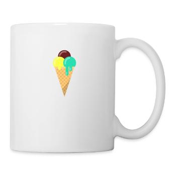 crème glacée - Mug blanc - blanc - Droite