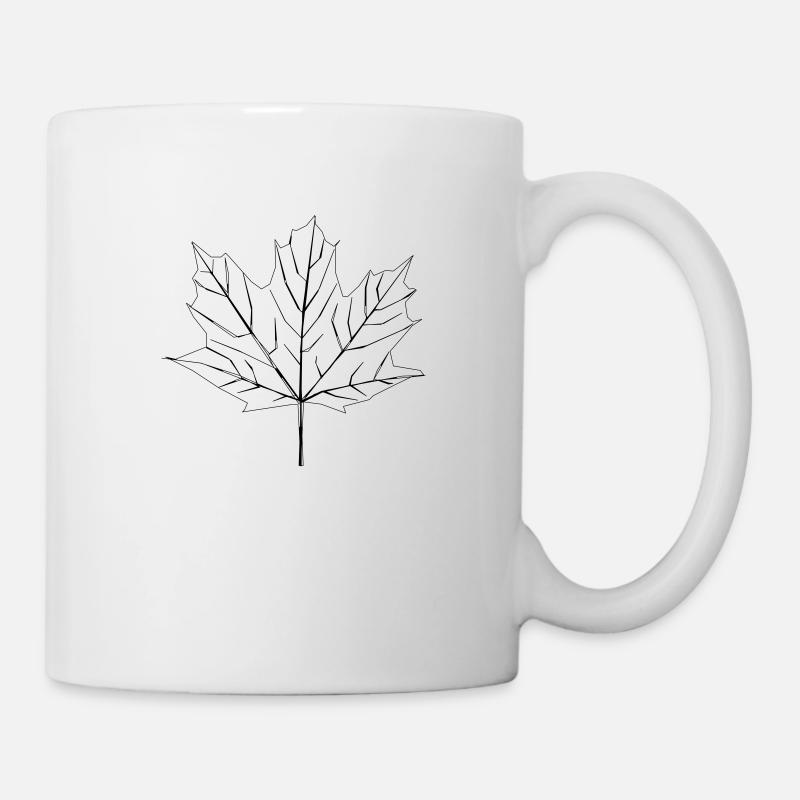 Ahornblatt - Tasse - Weiß