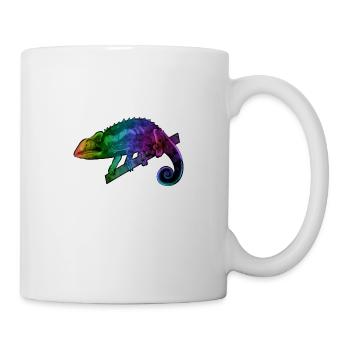 Chamäleon Schuppenkriechtier Parsons Geschenk Bunt - Tasse - Weiß - Rechts