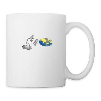 C'est plat T-shirt drôle de société de la terre plate - Mug blanc - blanc - Droite
