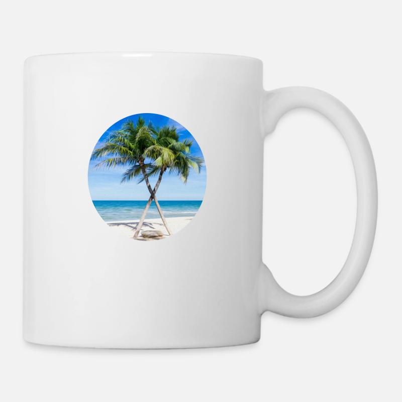 Palmiers - Mug blanc - blanc