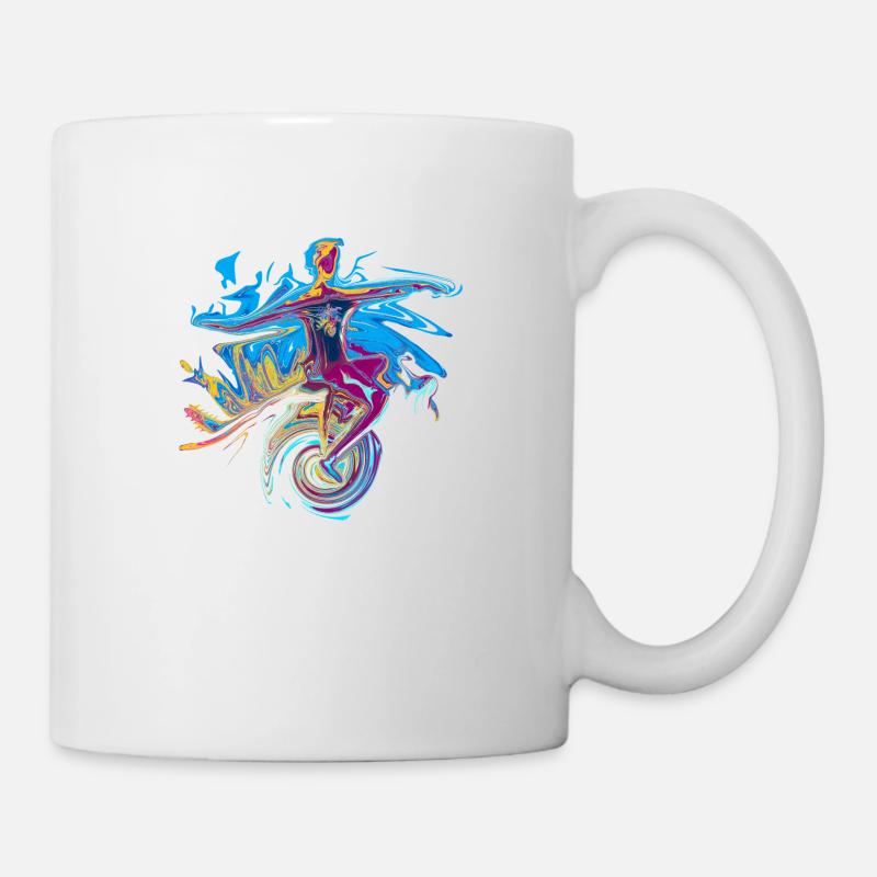 monocycle - Mug blanc - blanc