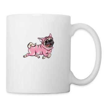 Jogging Running Pig Dog Training Gift - Mug - white - Right