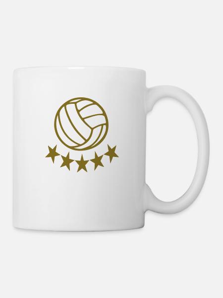 Volleyball - Tasse - Weiß