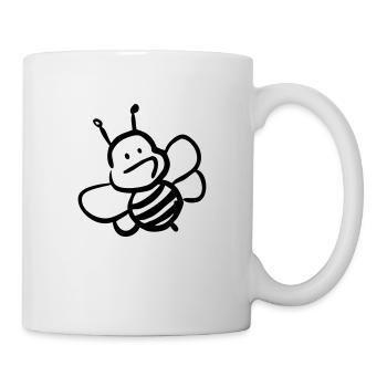 Biene - Tasse - Weiß - Rechts