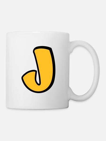 Alphabet J - Mug - white