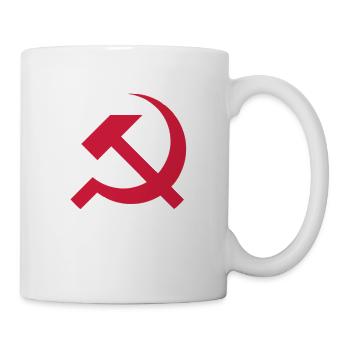 Hammer und Sichel - Tasse - Weiß - Rechts