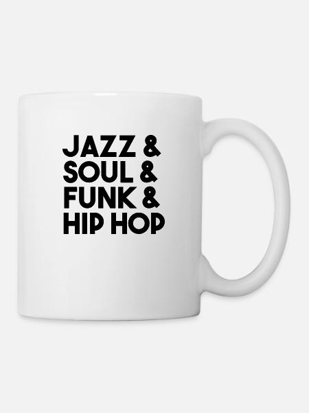 Musique Jazz Soul Funk Hip Hop Musicien Cadeau - Mug blanc - blanc