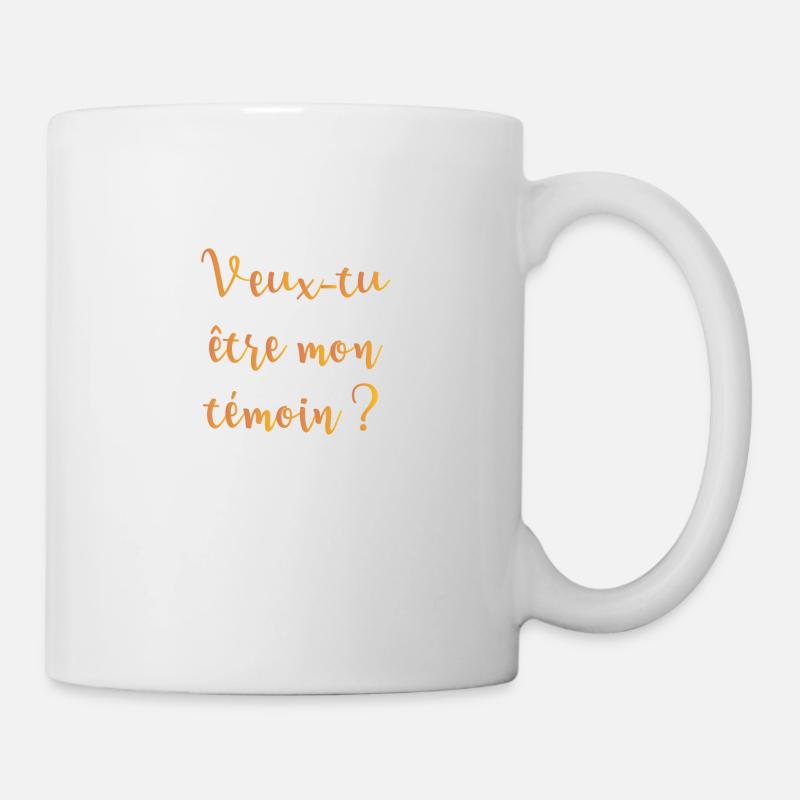 Veux-tu être mon témoin ? - Mug blanc - blanc