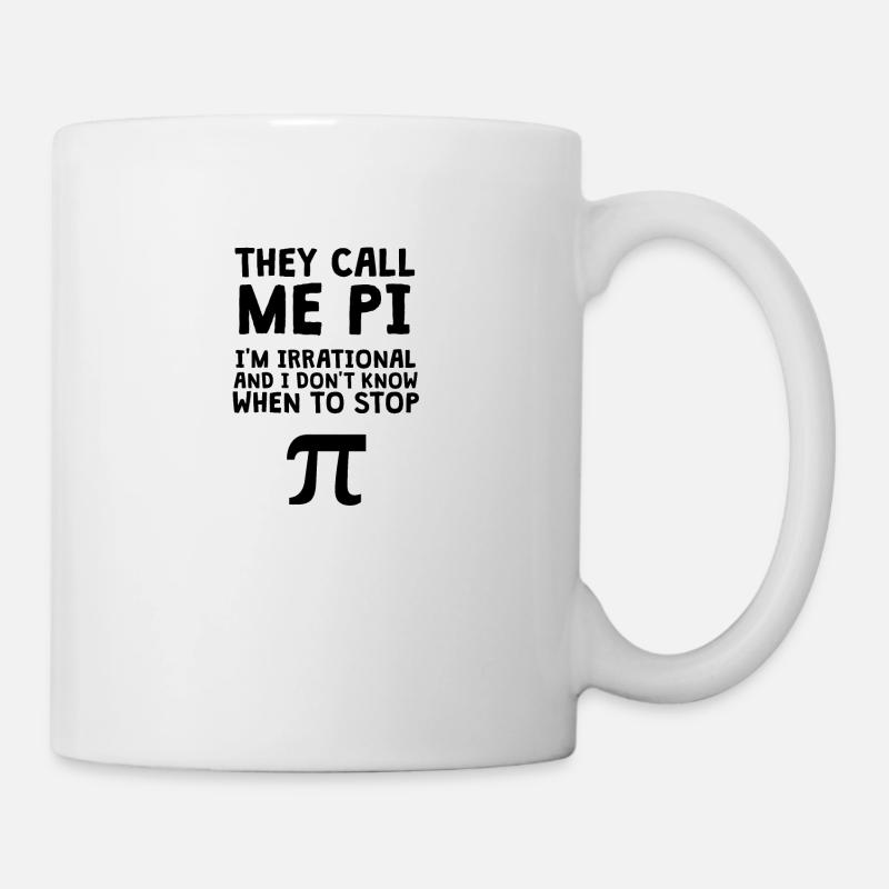 Ils m’appellent PI π - Mug blanc - blanc