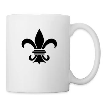 fleur_de_lis_schwertlilie_f1 - Tasse - Weiß - Rechts