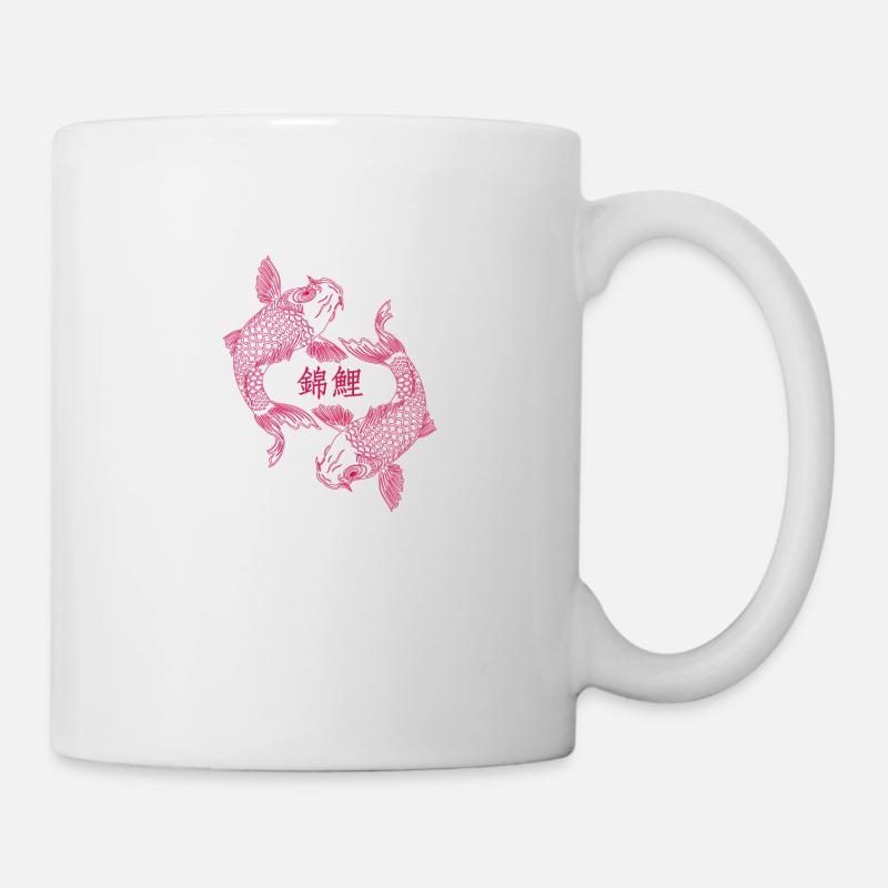 Carpe Koï Néon - Mug blanc - blanc