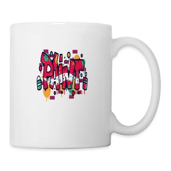 Peinture graffiti - Mug blanc - blanc - Droite