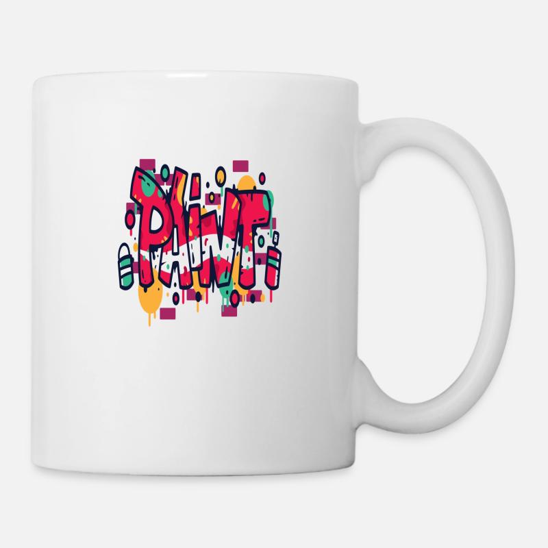 Graffiti Paint - Tasse - Weiß